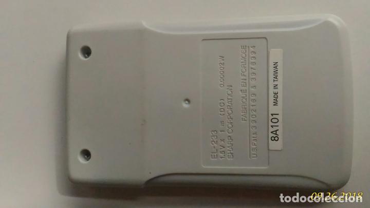 Coleccionismo: Calculadora electr&oacute;nica Sharp. EL-233. - Foto 2