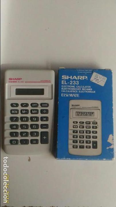Coleccionismo: Calculadora electr&oacute;nica Sharp. EL-233. - Foto 3