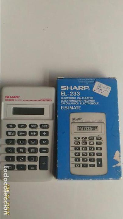 Coleccionismo: Calculadora electr&oacute;nica Sharp. EL-233. - Foto 4