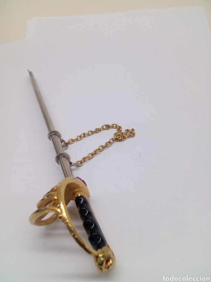 Espada mosquete decorativa 22cm