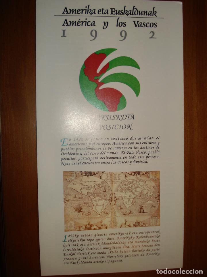 Coleccionismo: FOLLETO LIBRETO PABELLON EUSKADI, GOBIERNO VASCO, EXPO 92 SEVILLA