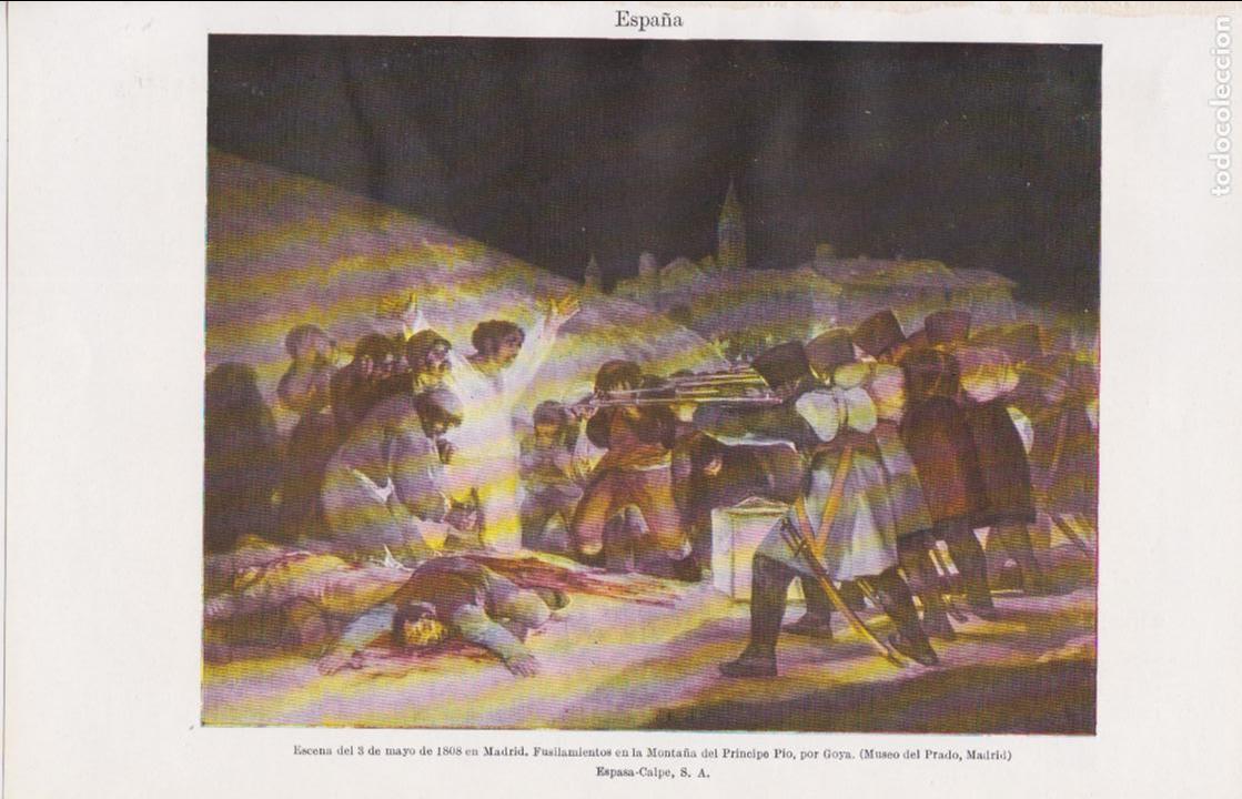 Coleccionismo: Escena del 3 de mayo de 1808 , fusilamientos de la Monta&ntilde;a del Pr&iacute;ncipe P&iacute;o, por Goya,  - 1954