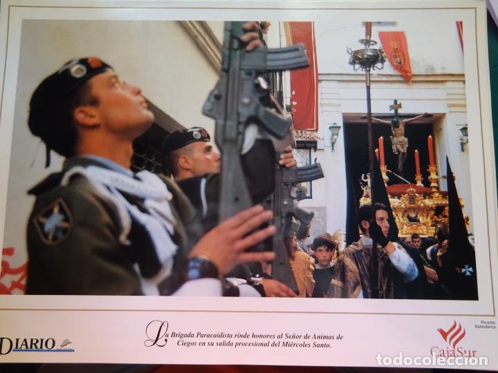 Collezionismo: FOTO L&Aacute;MINA RELIGIOSA DE LA SEMANA SANTA DE M&Aacute;LAGA. 37 X 27 CM. &Aacute;NIMAS DE CIEGOS. BRIPAC. 118