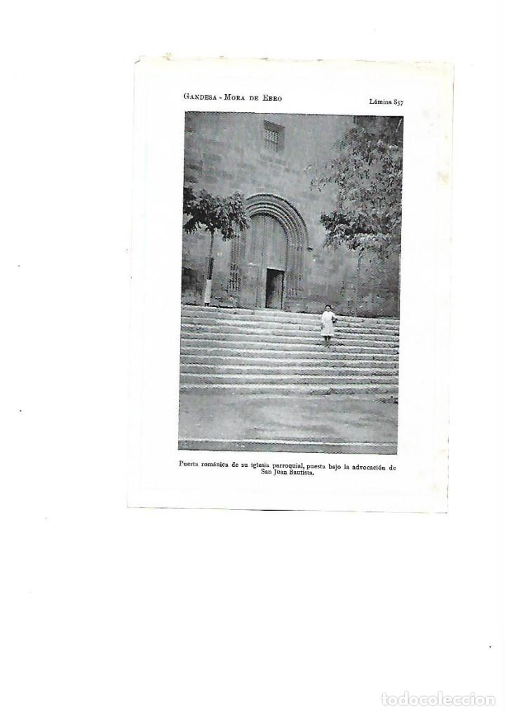 Coleccionismo: A&Ntilde;O 1922 RECORTE PRENSA FOTOGRAFIA  MORA DE EBRO EBRE ROMANICO PUERTA ROMANICA IGLESIA SAN JUAN