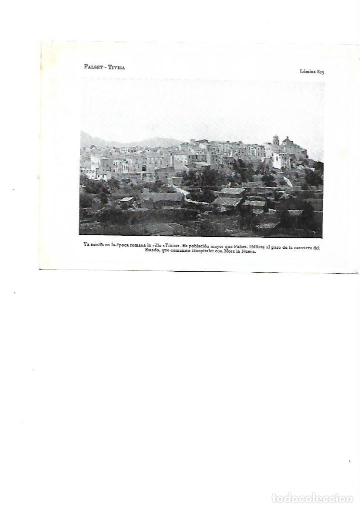 Colecionismo: A&Ntilde;O 1922 RECORTE PRENSA FOTOGRAFIA TIVISA TIVISSA TARRAGONA LAMINA TIPO POSTAL