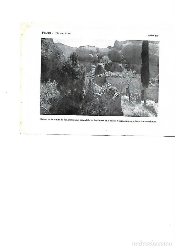 Collectionnisme: A&Ntilde;O 1922 RECORTE PRENSA FOTOGRAFIA ULLDEMOLINS RUINAS ERMITA SAN BARTOLOME LAMINA TIPO POSTAL