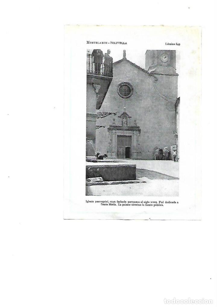 Coleccionismo: A&Ntilde;O 1922 RECORTE PRENSA FOTOGRAFIA SOLIVELLA CONCA DE BARBERA IGLESIA SANTA MARIA FUENTE PUBLICA