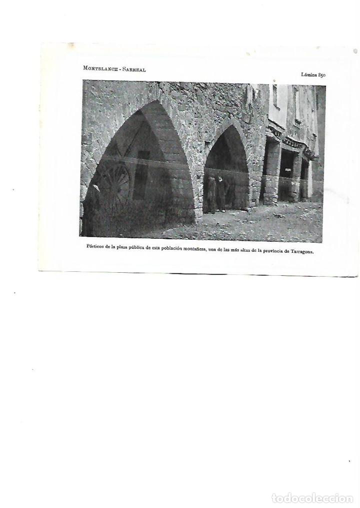 Coleccionismo: A&Ntilde;O 1922 RECORTE PRENSA FOTOGRAFIA SARREAL SARRAL PORTICO PLAZA CONCA DE BARBERA TARRAGONA