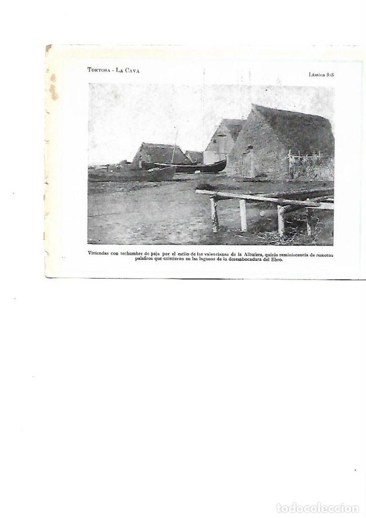 Collectionnisme: A&Ntilde;O 1922 RECORTE PRENSA FOTOGRAFIA LA CAVA TARRAGONA DELTA EBRE BARCA CASAS TECHO DE PAJA