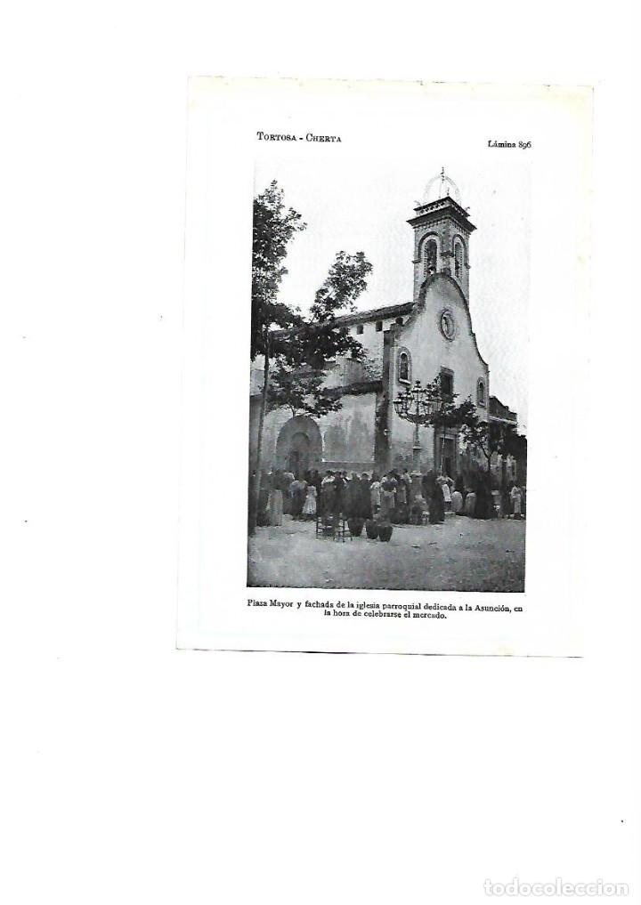 Coleccionismo: A&Ntilde;O 1922 RECORTE PRENSA FOTOGRAFIA XERTA CHERTA MERCADO PLAZA MAYOR IGLESIA DE LA ASUNCION