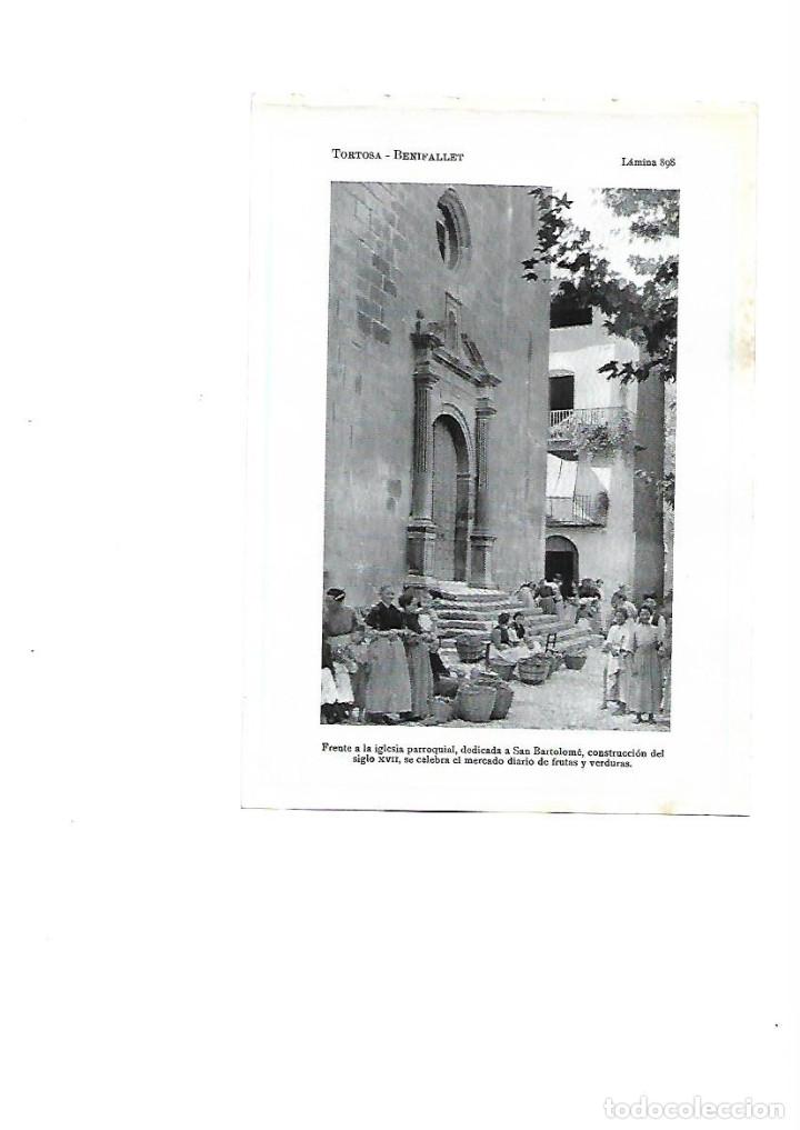 Coleccionismo: A&Ntilde;O 1922 RECORTE PRENSA FOTOGRAFIA BENIFALLET MERCADO DIARIO FRUTA VERDURA IGLESIA SAN BARTOLOME