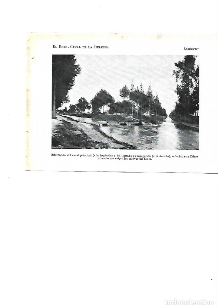 Coleccionismo: A&Ntilde;O 1922 RECORTE PRENSA FOTOGRAFIA DELTA DEL EBRO EBRE CANAL DE LA DERECHA
