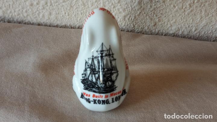 Coleccionismo: Palillero rana con barco - Foto 2