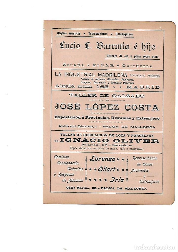 Collectionnisme: A&Ntilde;O 1910 PUBLICIDAD LUCIO BARRUTIA EIBAR CALZADO JOSE LOPEZ COSTA MALLORCA LOREZO OLIART IRLA