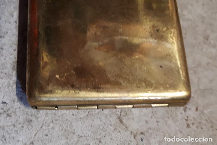 Coleccionismo: Pitillera de lat&oacute;n de la guerra civil - Foto 3