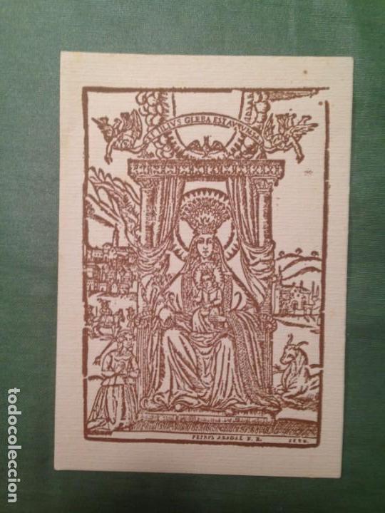 Coleccionismo: RECUERDO DE LA BENDICI&Oacute;N DEL NUEVO RETABLO BARROCO DE LA VIRGEN - LA GLEVA 1945