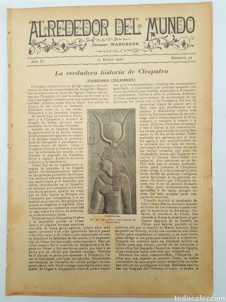 Coleccionismo: La verdadera Cleopatra/ M&aacute;s progresos de la navegaci&oacute;n a&eacute;rea. 1900
