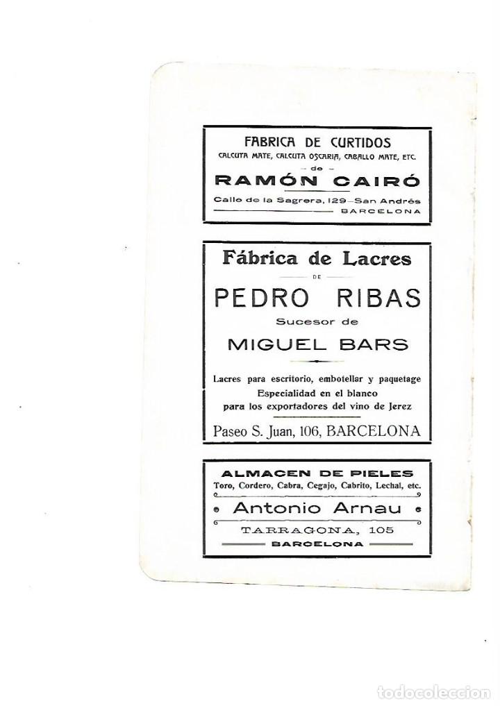 Collectionnisme: A&Ntilde;O 1910 PUBLICIDAD CURTIDOS RAMON CAIRO FABRICA LACRES PEDRO RIBAS MIGUEL BARS ANTONIO ARNAU PIELES