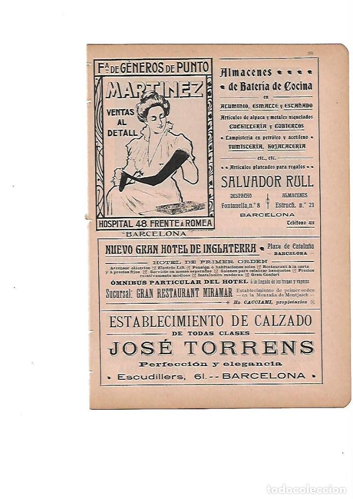 Colecionismo: A&Ntilde;O 1910 PUBLICIDAD FABRICA PUNTO MARTINEZ SALVADOR RULL BATERIA COCINA CALZADO JOSE TORRENS