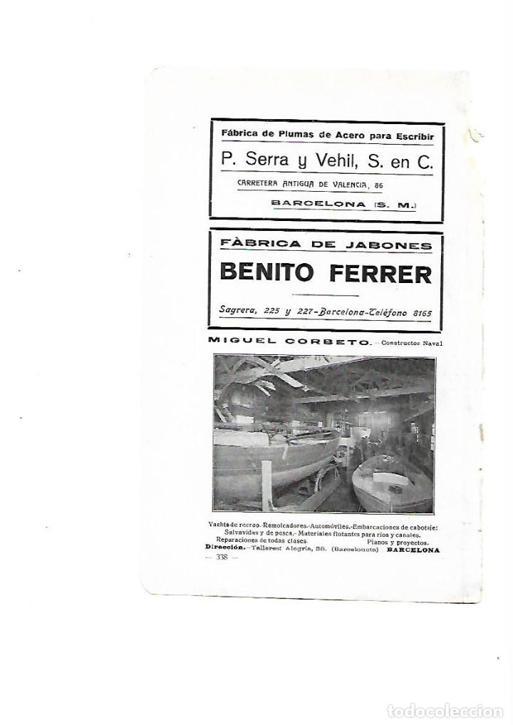Collectionnisme: A&Ntilde;O 1910 PUBLICIDAD PLUMA ESCRITURA SERRA Y VEHIL FABRICA JABON BENITO FERRER MIGUEL CORBETO NAVAL