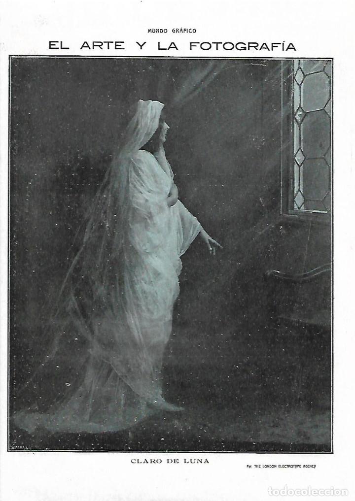 Coleccionismo: A&Ntilde;O 1913 RECORTE PRENSA ARTE Y FOTOGRAFIA CLARO DE LUNA THE LONDON ELECTROTYPE AGENCY