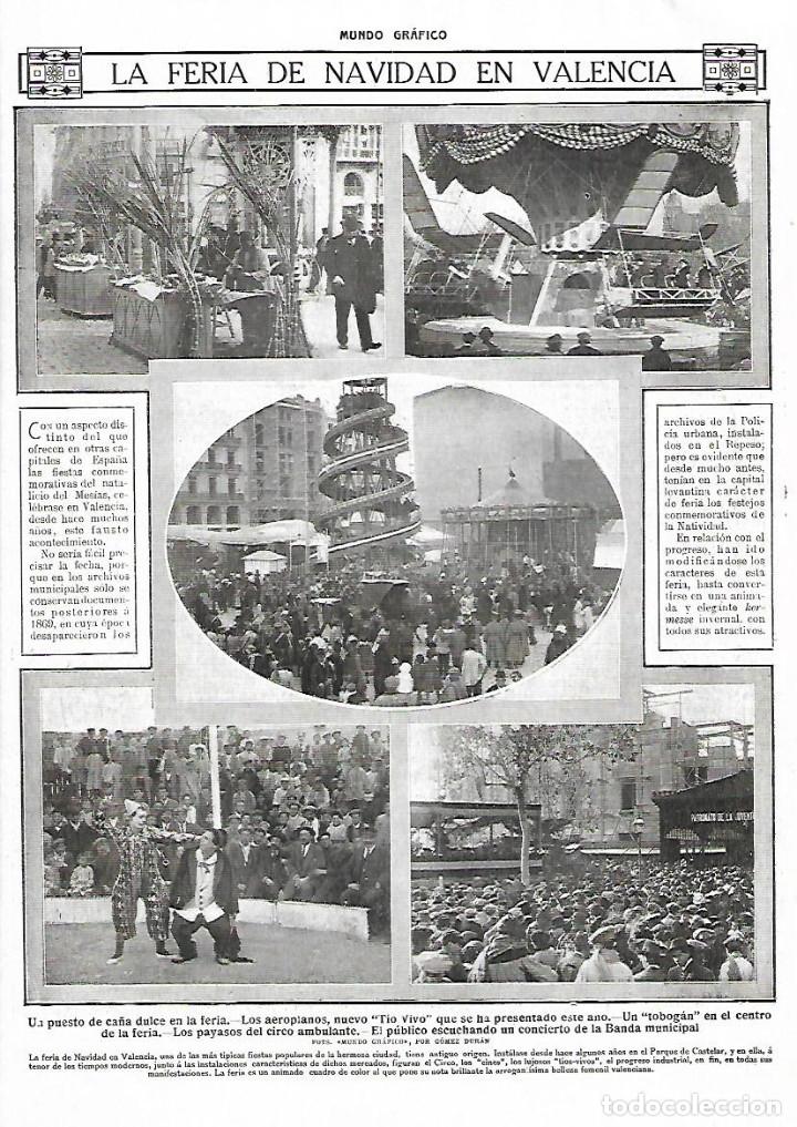 Collezionismo: A&Ntilde;O 1913 RECORTE PRENSA LA FERIA DE NAVIDAD EN VALENCIA TOBOGAN CA&Ntilde;A DULCE ATRACCIONES