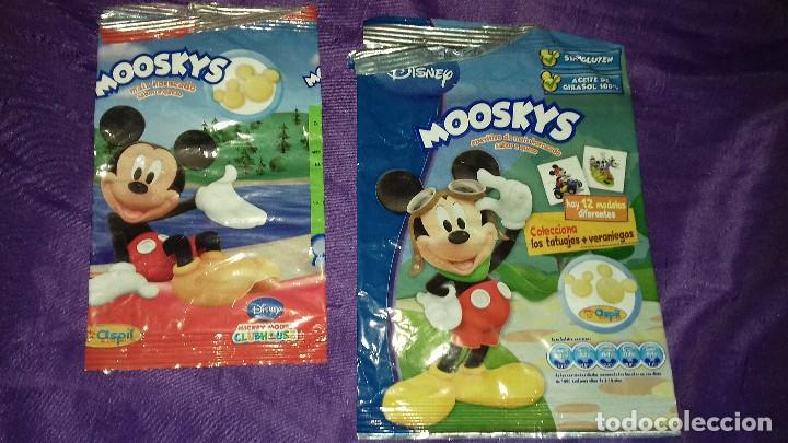 Coleccionismo: 2 envoltorio paquete patatas aspil.promocion mickey mouse.2014.vacio