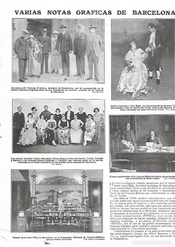 Collezionismo: A&Ntilde;O 1924 RECORTE PRENSA FOTOGRAFIA STAND DE LA CASA CIBA EXPOSICION CIENCIAS MEDICAS SEVILLA