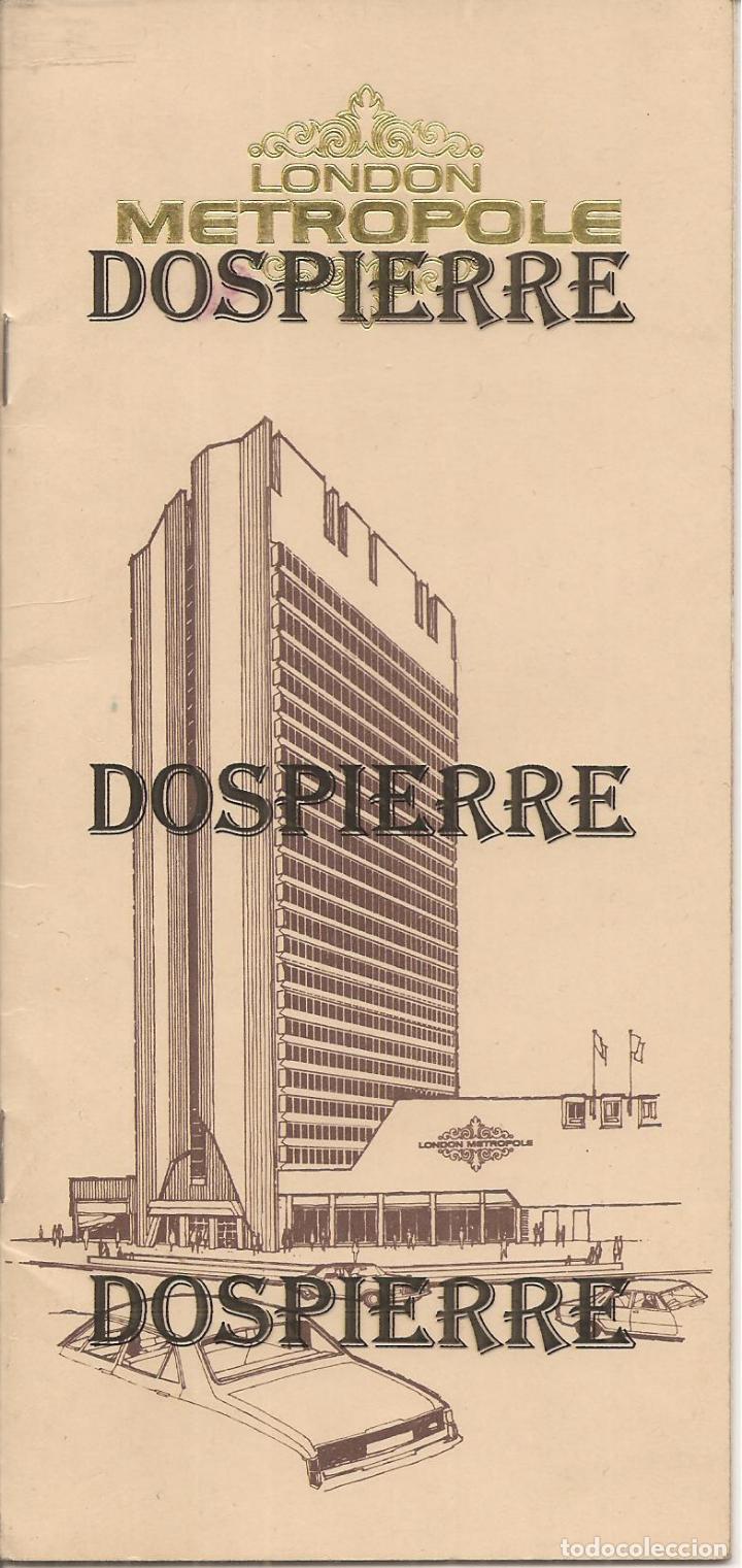 Coleccionismo: LIBRITO PUBLICIDAD, HOTEL METROPOLE, LONDRES, 14 PAG., 10X21