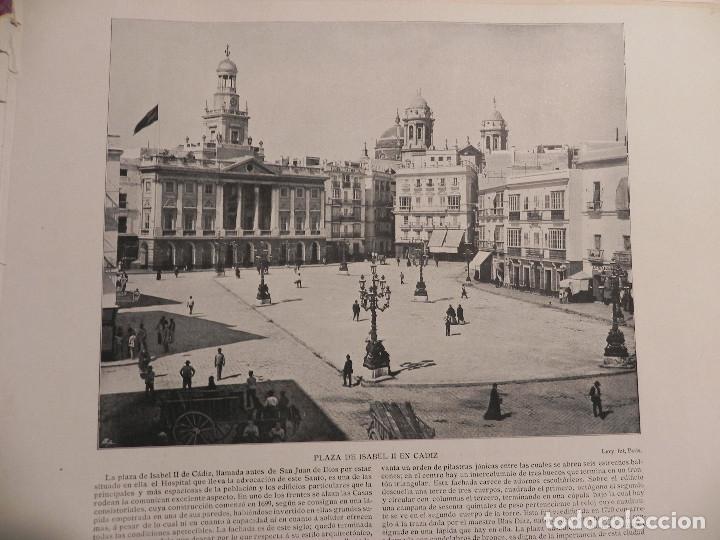Coleccionismo: PLAZA DE ISABEL II EN C&Aacute;DIZ. A&Ntilde;O 1898. ANTIGUA L&Aacute;MINA. (LN00005) @