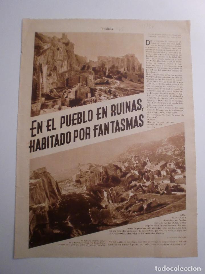 Collectionnisme: LES BAUX EN LA PROVENZA UN PUEBLO EN RUINAS HABITADO POR FANTASMAS - 07/03/1936