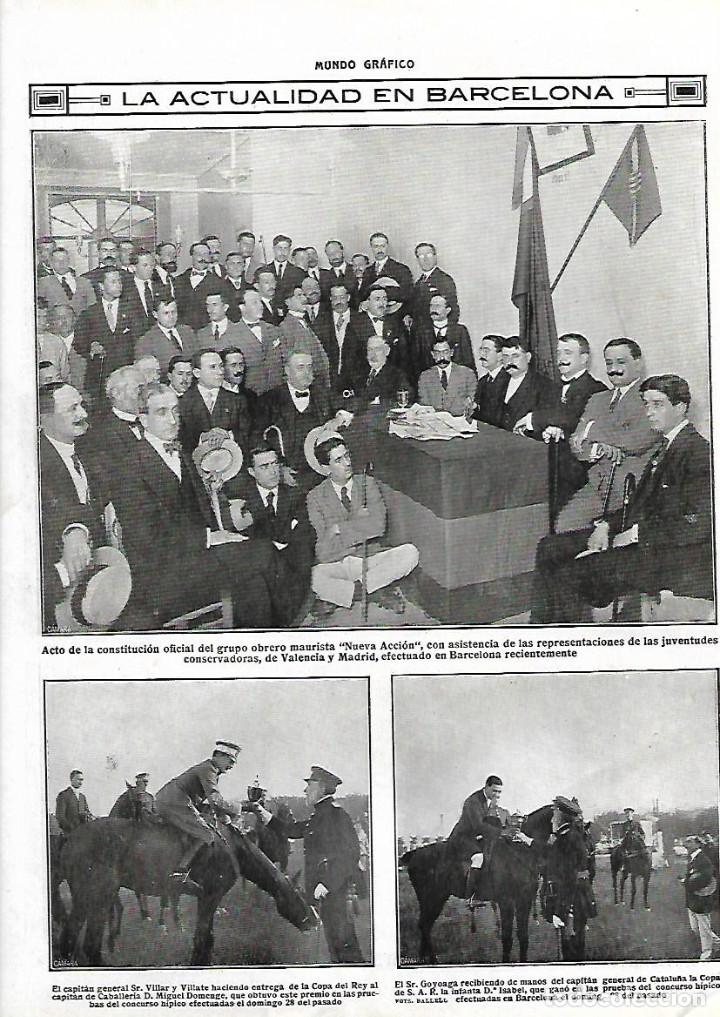 Collectionnisme: A&Ntilde;O 1914 RECORTE PRENSA ACTO DE CONSTITUCION OFICIAL DEL GRUPO OBRERO MAURISTA NUEVA ACCION BCNA