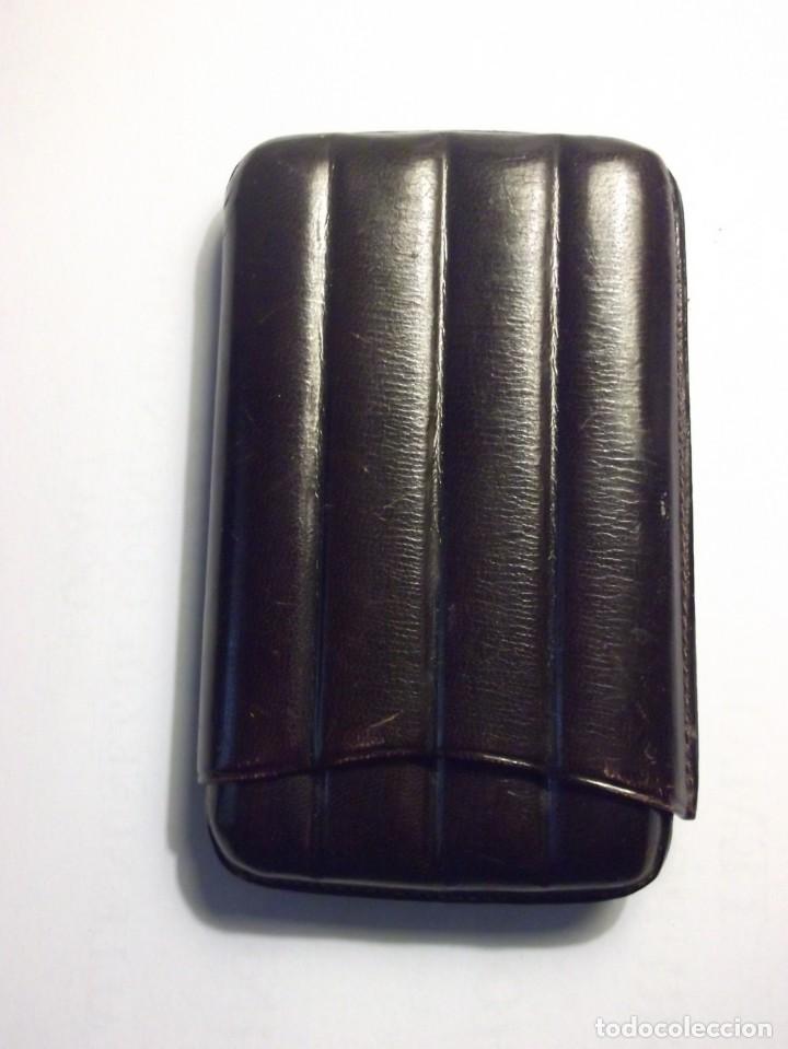 Coleccionismo: FUNDA PARA PUROS. CABIDA PARA CUATRO. - Foto 1
