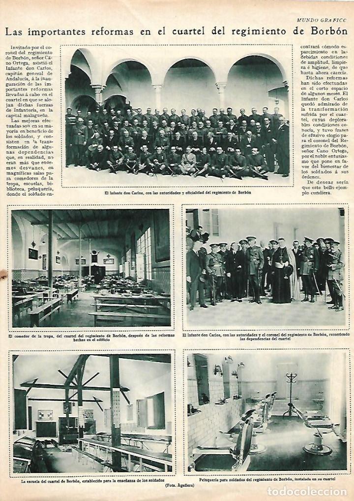 Collecting paper: A&Ntilde;O 1930 RECORTE PRENSA EJERCITO REFORMAS EN EL CUARTEL DEL REGIMIENTO DE BORBON