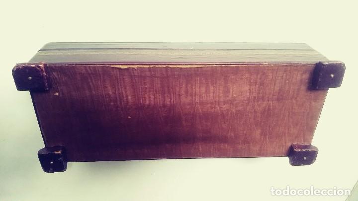 Coleccionismo: CAJA CIGARRERA DE MADERA FORRADA - Foto 15