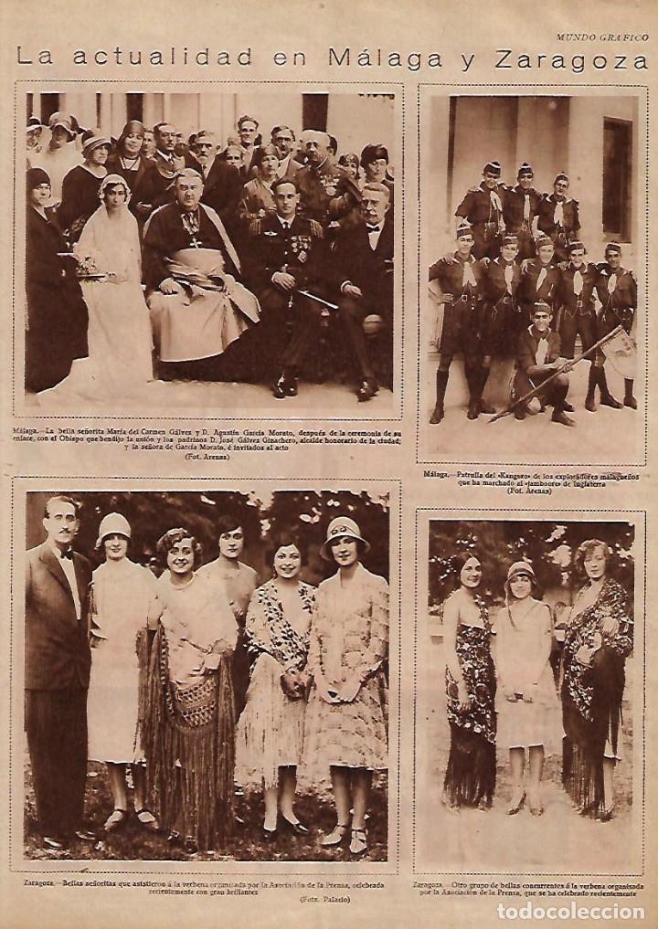Colecionismo: A&Ntilde;O 1929 RECORTE PRENSA MALAGA PATRULLA DEL KANGURO DE LOS EXPLORADORES JAMBOORE INGLATERRA