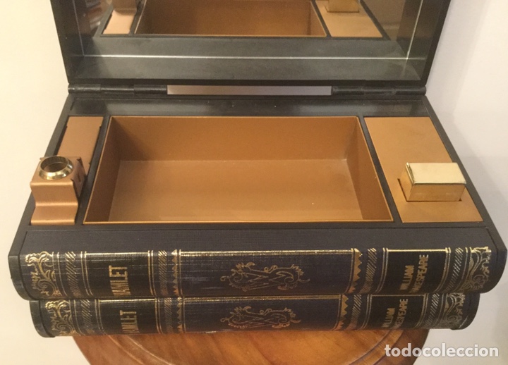 Coleccionismo: CURIOSA CAJA PARA TABACO CON MECHERO, FORMA DE LIBROS HAMLET - Foto 6