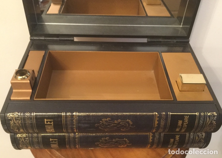 Coleccionismo: CURIOSA CAJA PARA TABACO CON MECHERO, FORMA DE LIBROS HAMLET - Foto 10