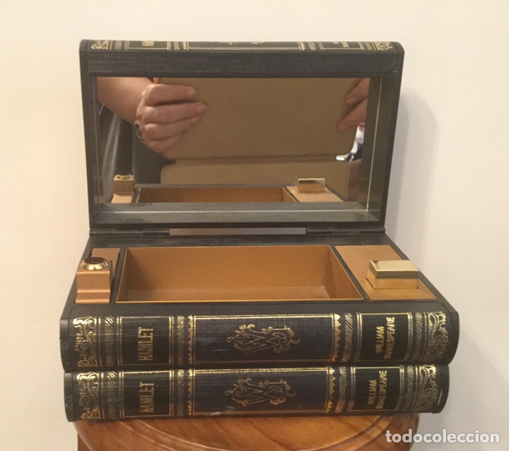 Coleccionismo: CURIOSA CAJA PARA TABACO CON MECHERO, FORMA DE LIBROS HAMLET - Foto 12