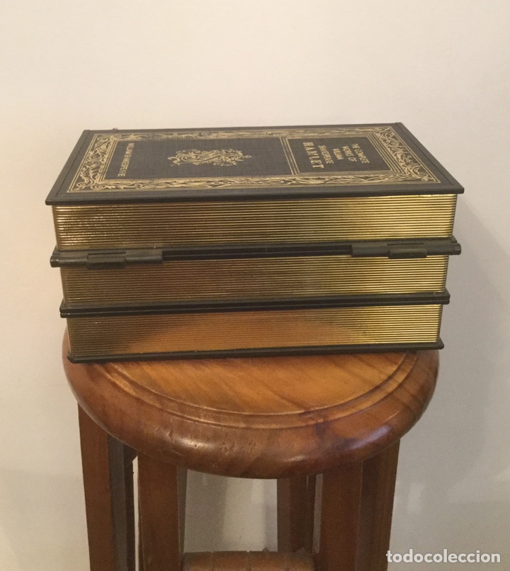 Coleccionismo: CURIOSA CAJA PARA TABACO CON MECHERO, FORMA DE LIBROS HAMLET - Foto 13