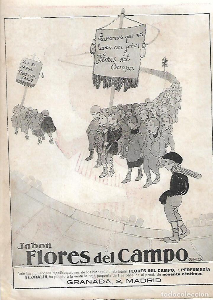 Sammelleidenschaft Papier: A&Ntilde;O 1915 RECORTE PRENSA PUBLICIDAD JABON FLORES DEL CAMPO PERFUMERIA FLORALIA