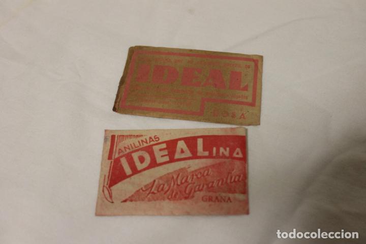 Colecionismo: 2 SOBRES ANILINAS IDEALINA, FABRICADO POR RAGO Y JORDA, SEVILLA