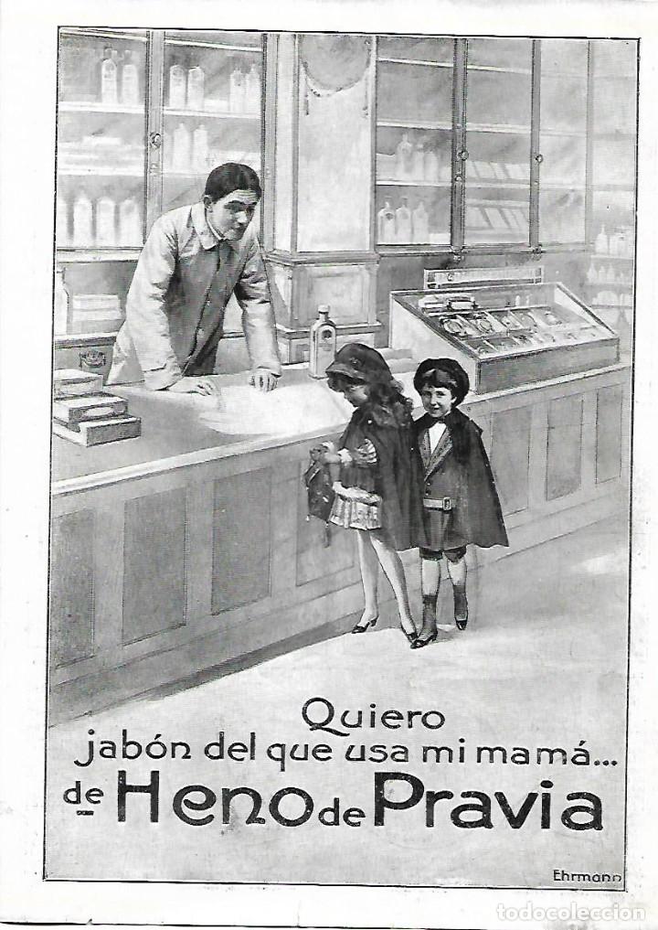 Collectionnisme: A&Ntilde;O 1914 RECORTE PRENSA PUBLICIDAD JABON HENO DE PRAVIA