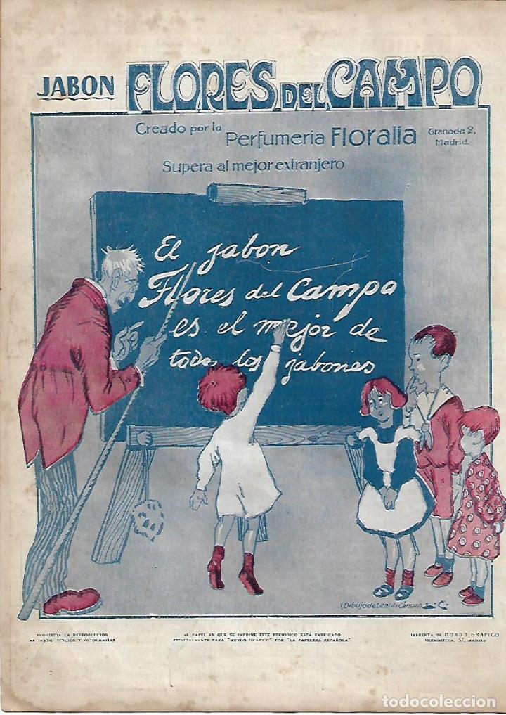 Collectionnisme: A&Ntilde;O 1914 RECORTE PRENSA PUBLICIDAD JABON FLORES DEL CAMPO PERFUMERIA FLORALIA