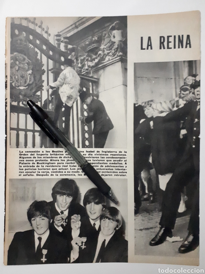 Coleccionismo: The Beatles. Concesi&oacute;n de la Orden del Imperio britanico. 1965