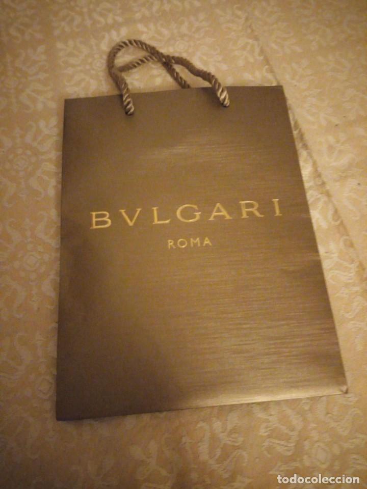 Coleccionismo: Bolsa de papel bvulgari Roma - Foto 2