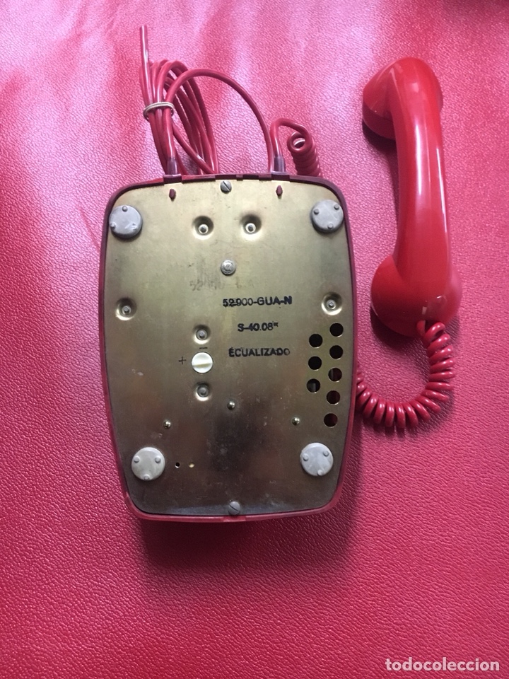 Coleccionismo: Telefono rojo telefonica espa&ntilde;a - Foto 2