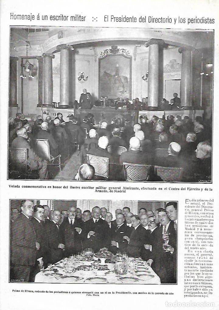 Colecionismo: A&Ntilde;O 1924 RECORTE PRENSA HOMENAJE ESCRITOR MILITAR GENERAL ALMIRANTE CENTRO EJERCITO ARMADA MADRID