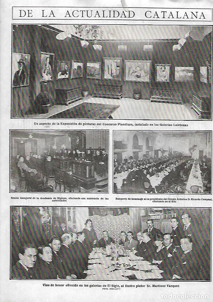 Collectionnisme: A&Ntilde;O 1923 RECORTE PRENSA FOTOGRAFIA EXPOSICION PINTURA CONCURSO PLANDIURA