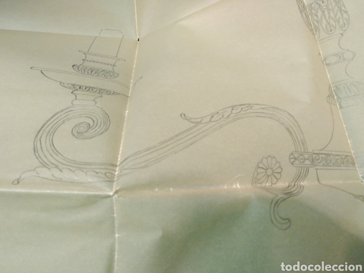 Coleccionismo: BRONCES MARINER . ORIGINAL PLANO DE APARATO CON 3 LUCES SIGLO XIX